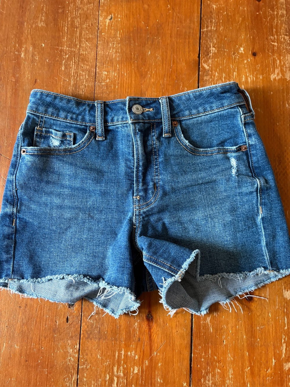 Old Navy Cutoff Denim Shorts OG Straight SIZE 0 High Rise